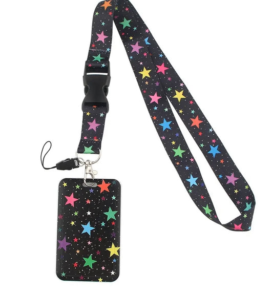 Tarjetero estrellas arcoiris