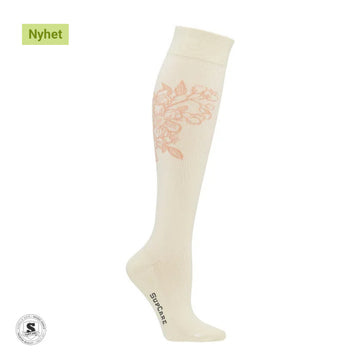 Støttestrømpe Cherry Blossom økologisk bomull